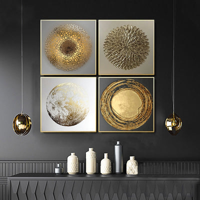 Abstract Gold Prints