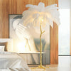 Luminaria Ostrich Feather Standing Lamp