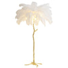 Luminaria Ostrich Feather Standing Lamp