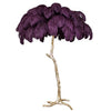 Luminaria Ostrich Feather Standing Lamp