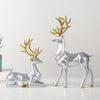 Golden Horn Deer Ornaments