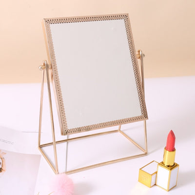 Metal Framed Desktop Mirror