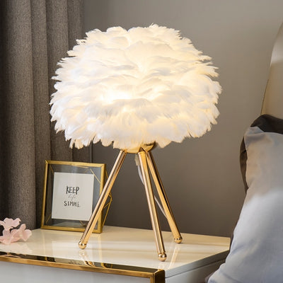 Feather Table Lamp