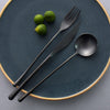 Matte Black Stainless Steel Cutlery Set