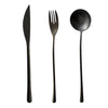 Matte Black Stainless Steel Cutlery Set