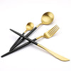 Two-Tone GoldCutlery Set